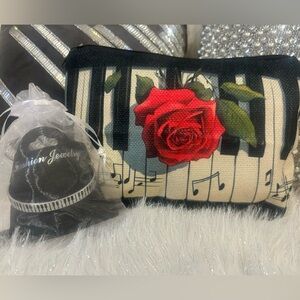 Piano cosmetic bag and bracelet - great gift!
